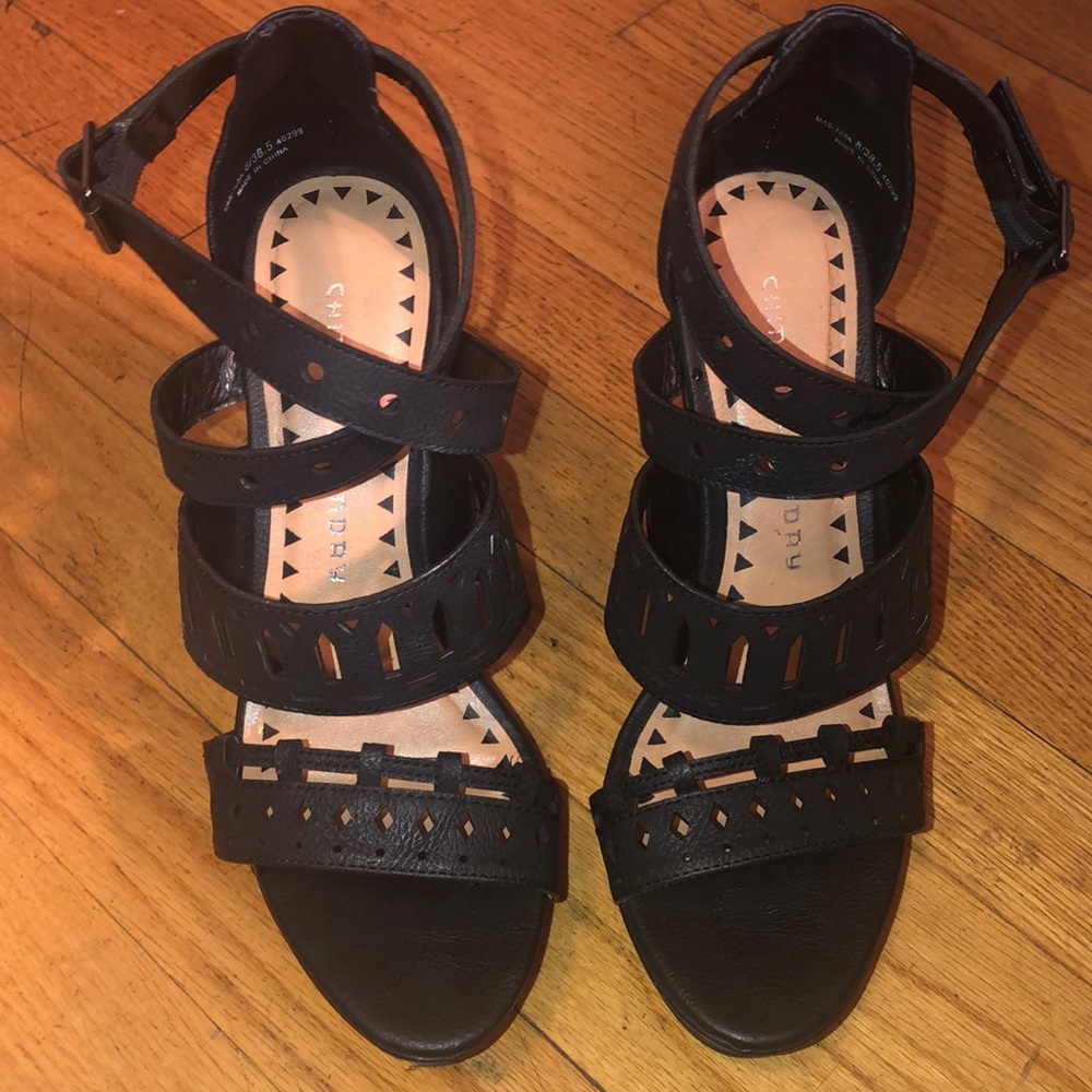 Black wedges Nordstrom Rack size 8